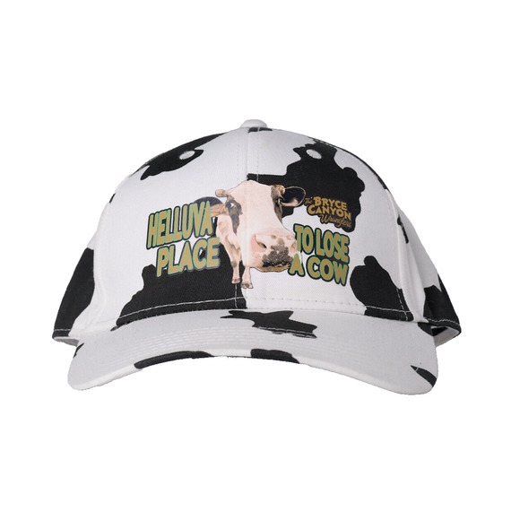 Otto Cap Other - Otto Helluva Place To Lose A Cow Baseball Cap Cowprint Bryce Canyon Snapback Hat
